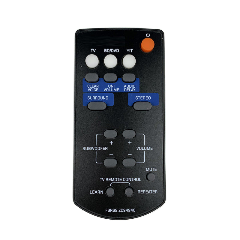FSR60 WY57800 FSR62 ZC94940 Remote for YAMAHA Sound Bar System YAS101 ATS1010 YAS101BL