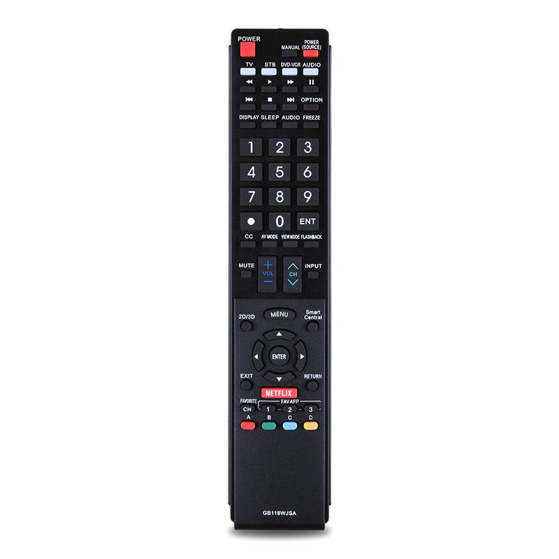 GB118WJSA for Sharp AQUOS TV Remote Control NETFLIX