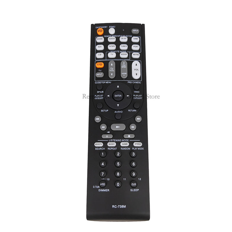 RC-738M Replace Remote Control for Onkyo AV Receiver HT-RC160 HT-S7200 TX-SR607