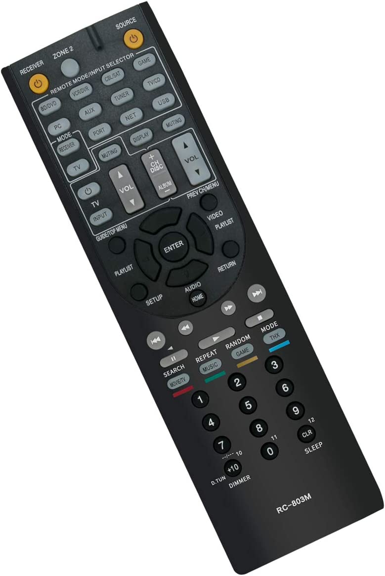 RC-803M Suitable for Onkyo Receiver Remote Control AV TX-NR609 TX-NR609B HT-S7409