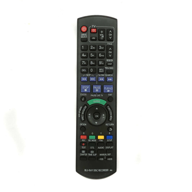 Remote Control Fit for Panasonic DMR-HW220EBK DMR-HWT250 DMR-PWT500 Blu-ray Disc HDD DVD Recorder