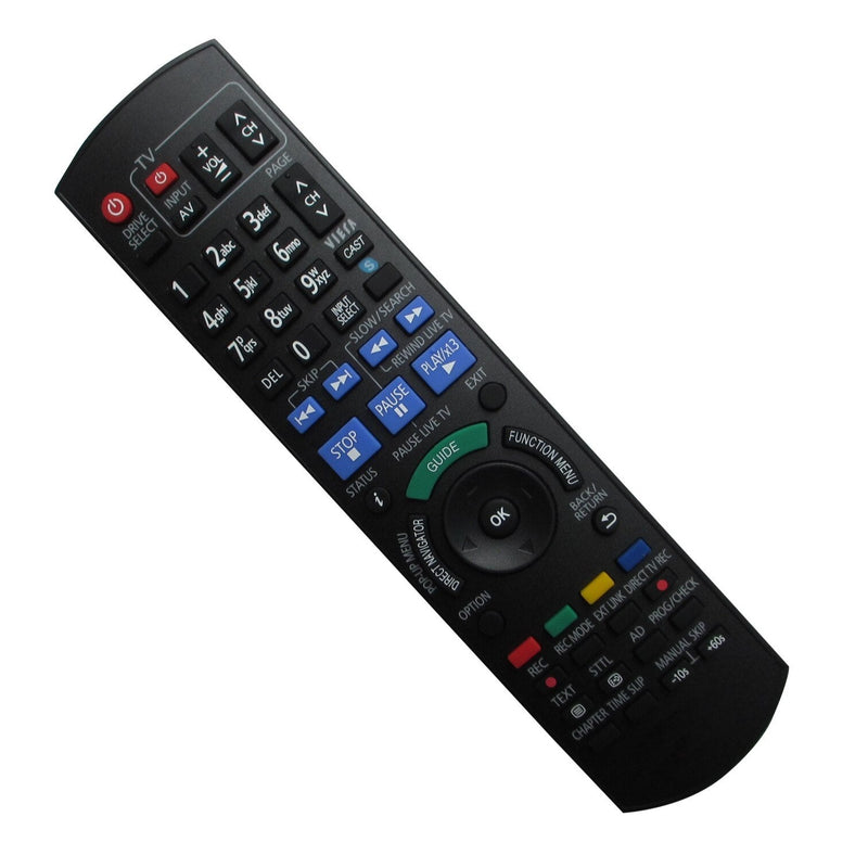 Replacement Remote Control for Panasonic DMR-XW390 N2QAYB000479 N2QAYB000478 N2QAYB000477 DVD Recorder