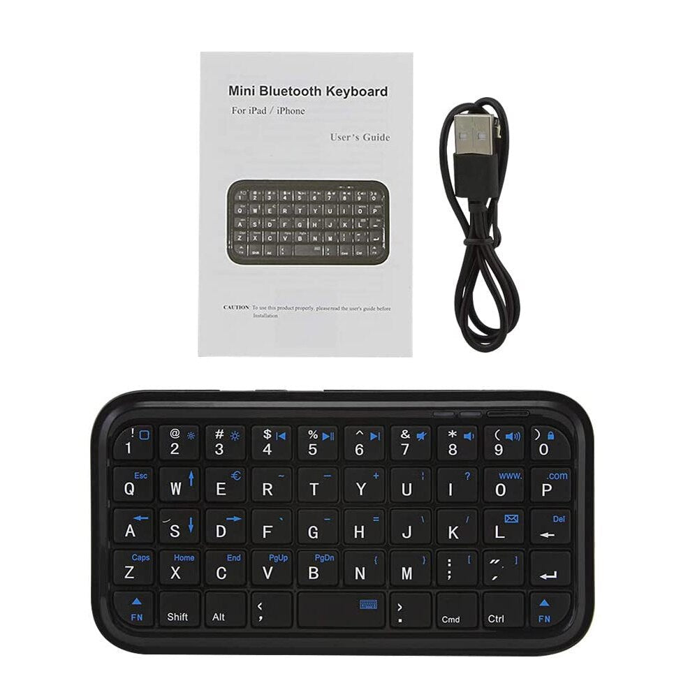 Bluetooth 3.0 Keyboard Rechargeable Mini Slim Wireless Keypad Small Portable 49 Keys Keyboard