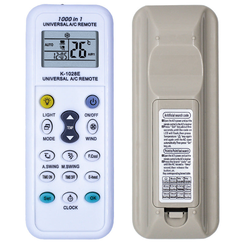 Universal 1000 in 1 Air Conditioner Remote Control K-1028E Air Conditioner Suits Most