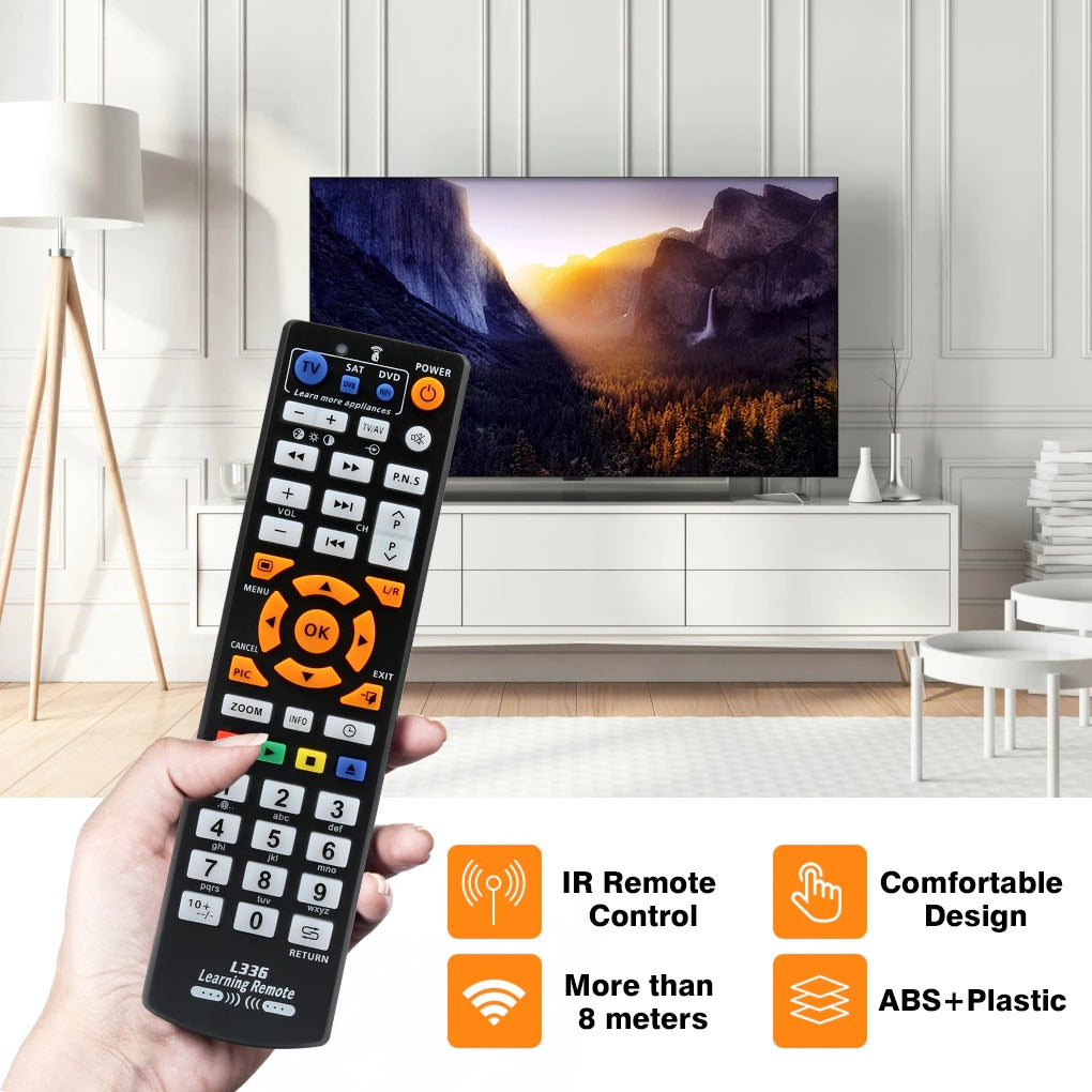 Universal Smart Remote Control Controller IR Remote Control with Learning Function for TV CBL DVD SAT for L336