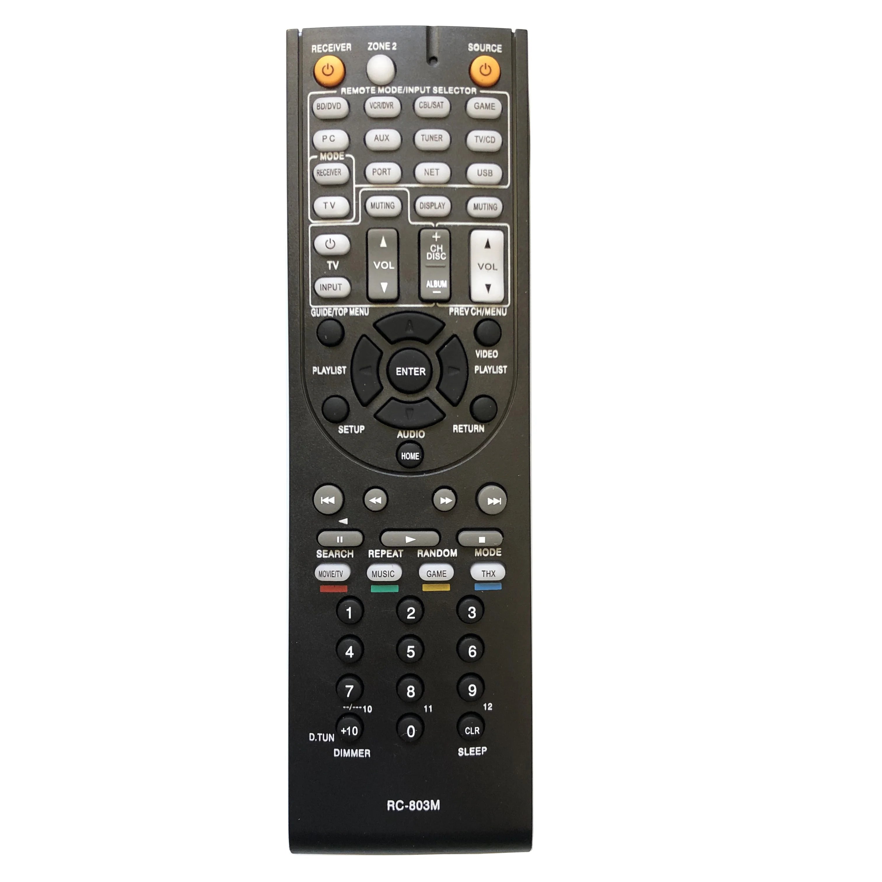 Replacement Remote Control for AV Receiver Systems Compatible with RC Series Home Theatre Audio Models