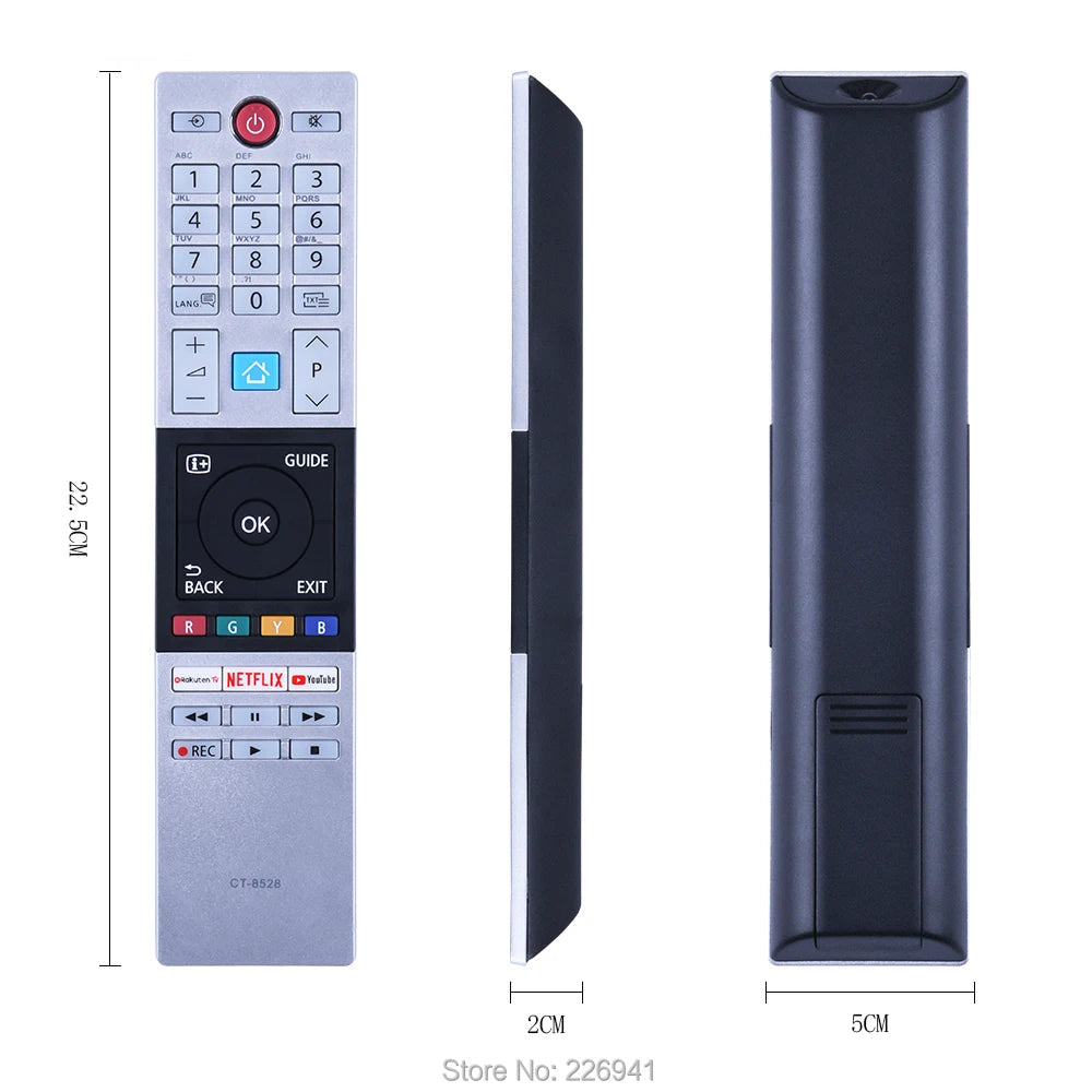 Replacement Remote Control CT-8528 for Toshiba LCD TVs 75U68 65U68 65U58 55V68 55V58 55U78 and Compatible Models