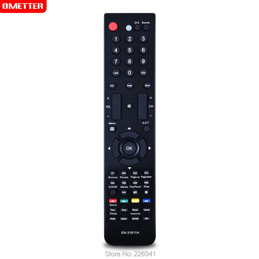 Hisense EN-31611A Replacement Remote Control for Smart Television Models
