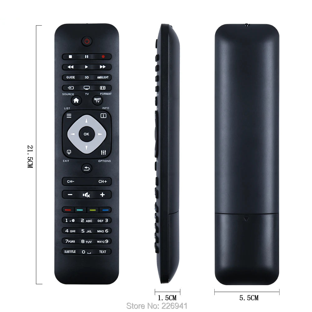 Philips 242254990477 Replacement Remote Control for 3D Ambilight Television Models