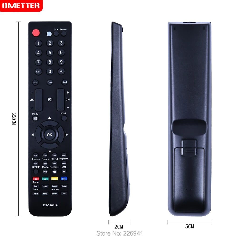 Hisense EN-31611A Replacement Remote Control for Smart Television Models