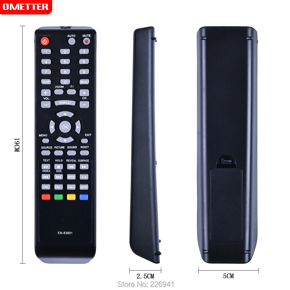 Hisense EN-83801 Replacement Remote Control for LED LCD Television Models