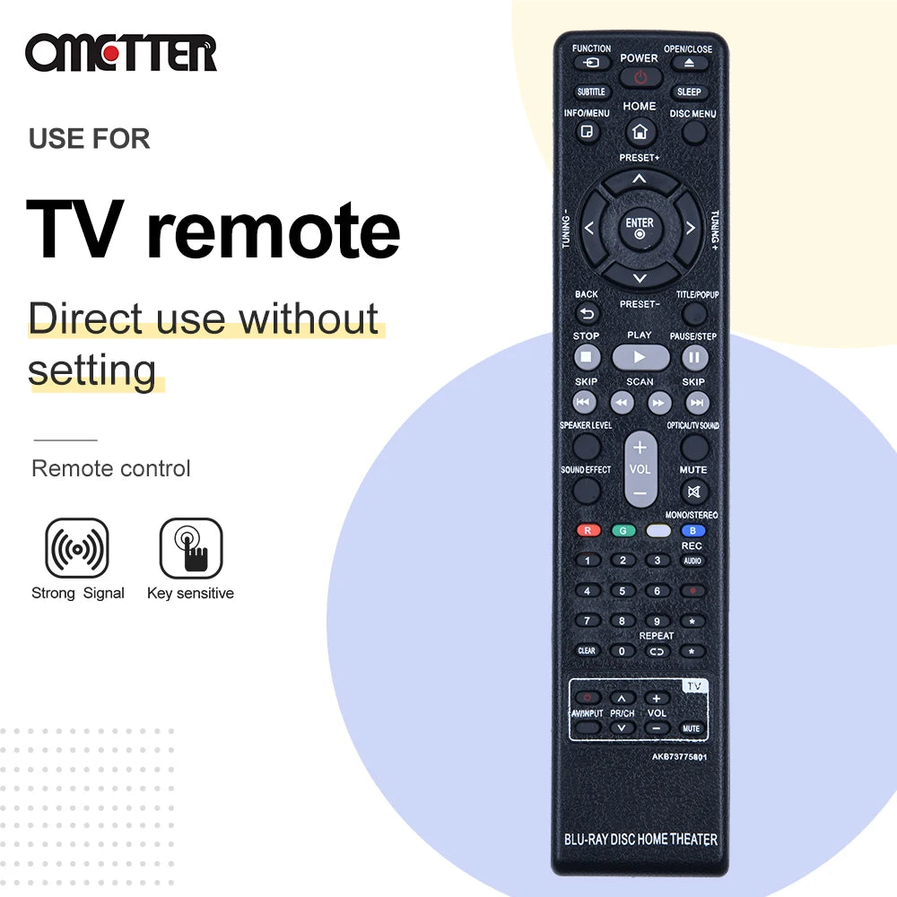 AKB73775801 Remote Control for Blu-ray Home Theater BH5140 BH5140S BDH9000
