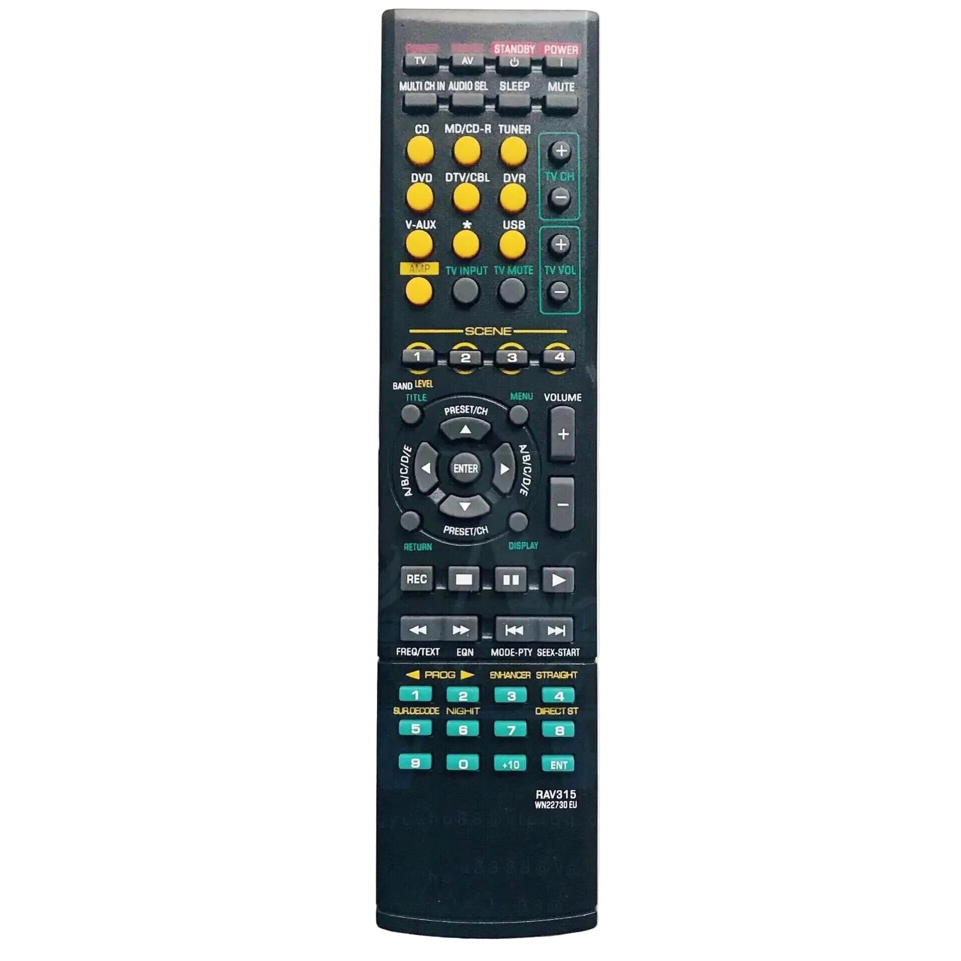 Replacement Remote Control for Audio and A/V Receivers RAV315 Compatible with Multiple Receiver Models