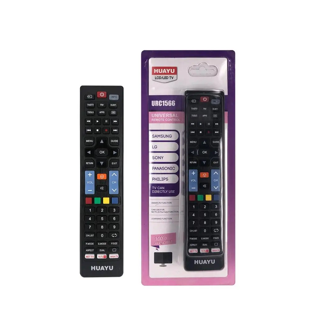 Universal URC1566 5-in-1 Learning Remote Control for Samsung, Sony, Panasonic and Philips Smart TVs