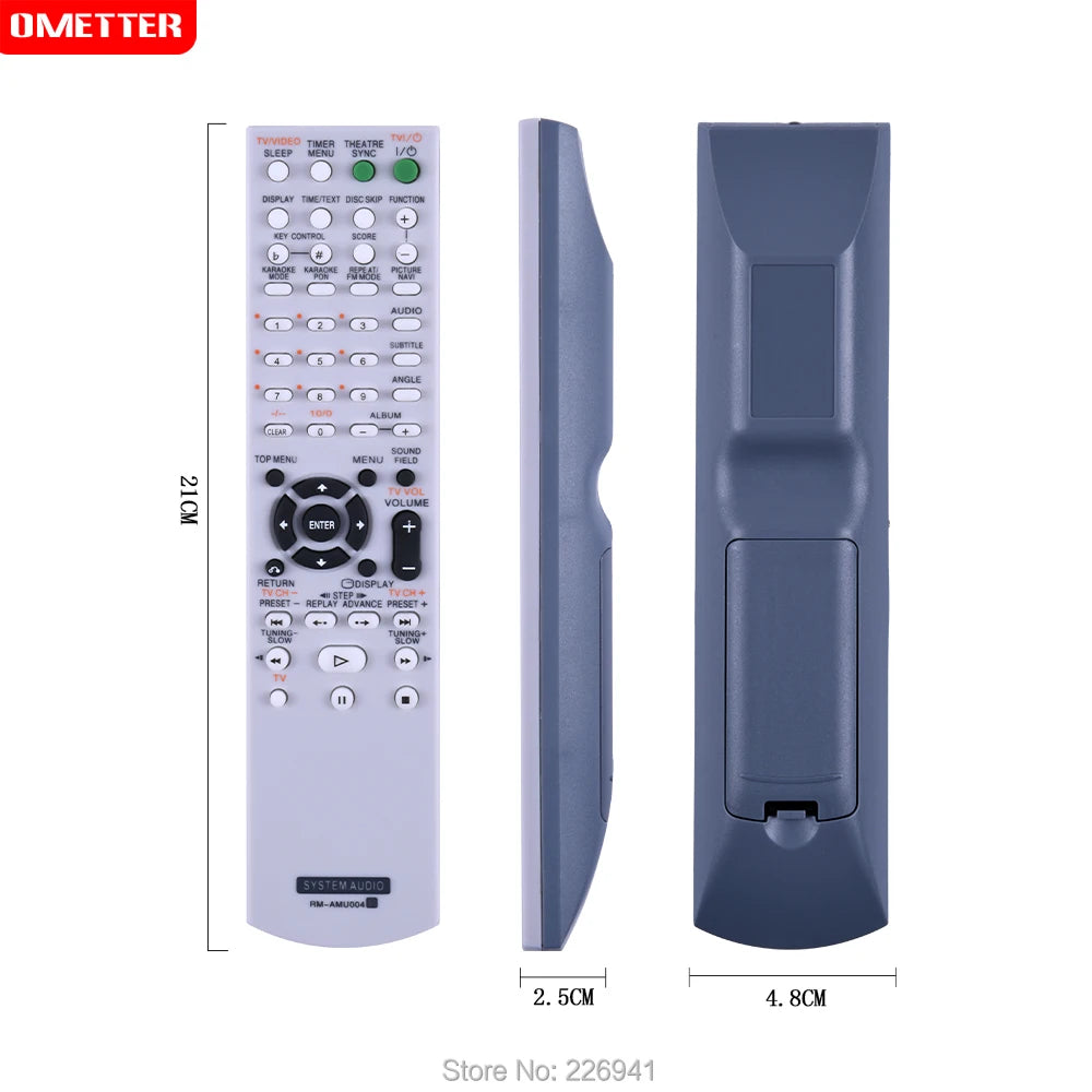 Sony RM-AMU004 Replacement Remote Control for Mini DVD Hi-Fi Audio Systems