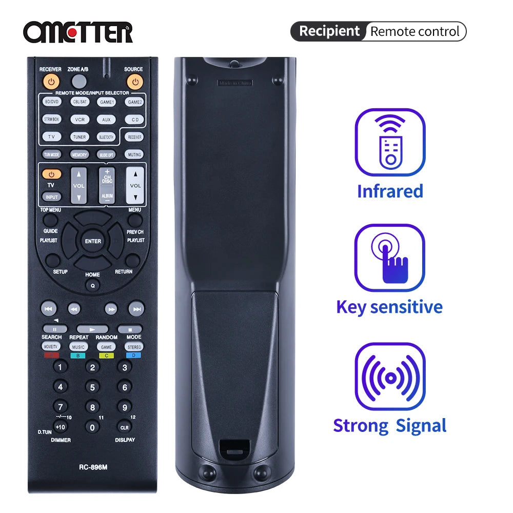 RC-896M RC-865M Remote Control Replacement for ONKYO AV Receivers