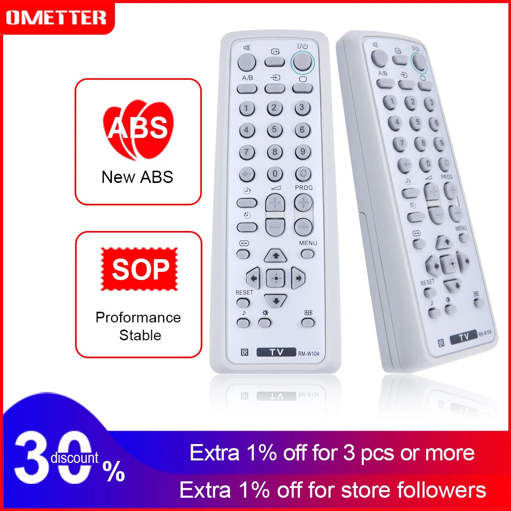 Sony RM-W104 Replacement Remote Control for Television Models