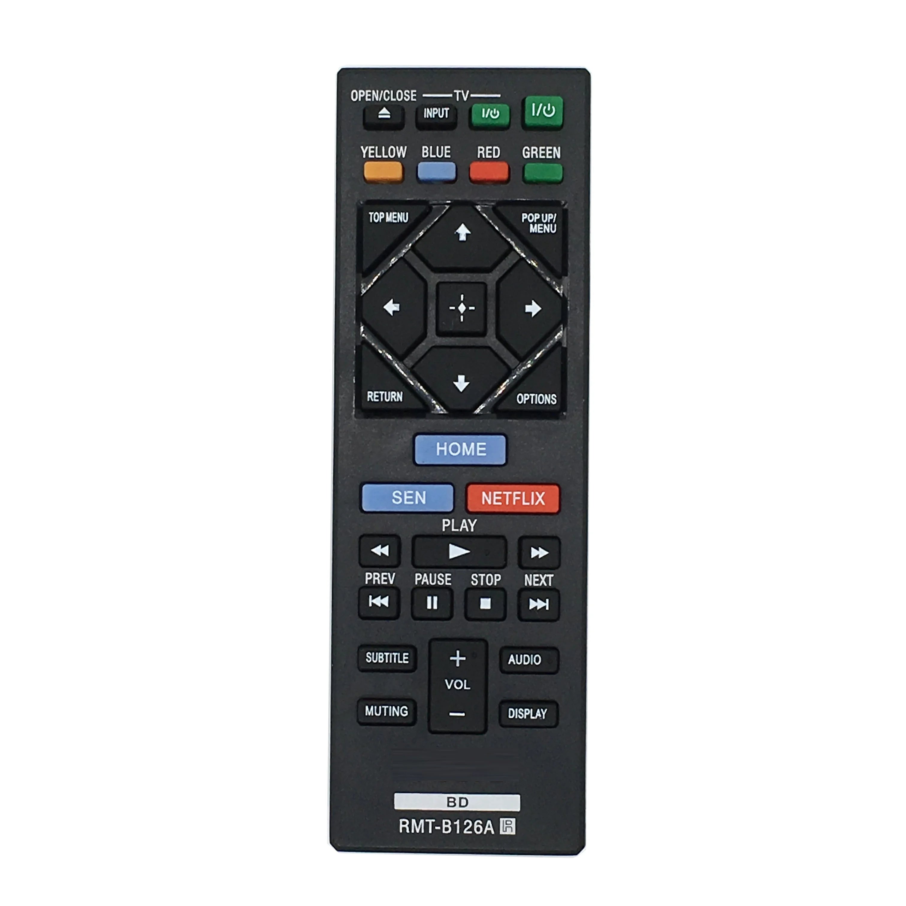 Sony RMT-B126A Replacement Remote Control for BDP-BX120 BDP-BX320 BDP-BX520 BDP-BX620 BDP-S1200