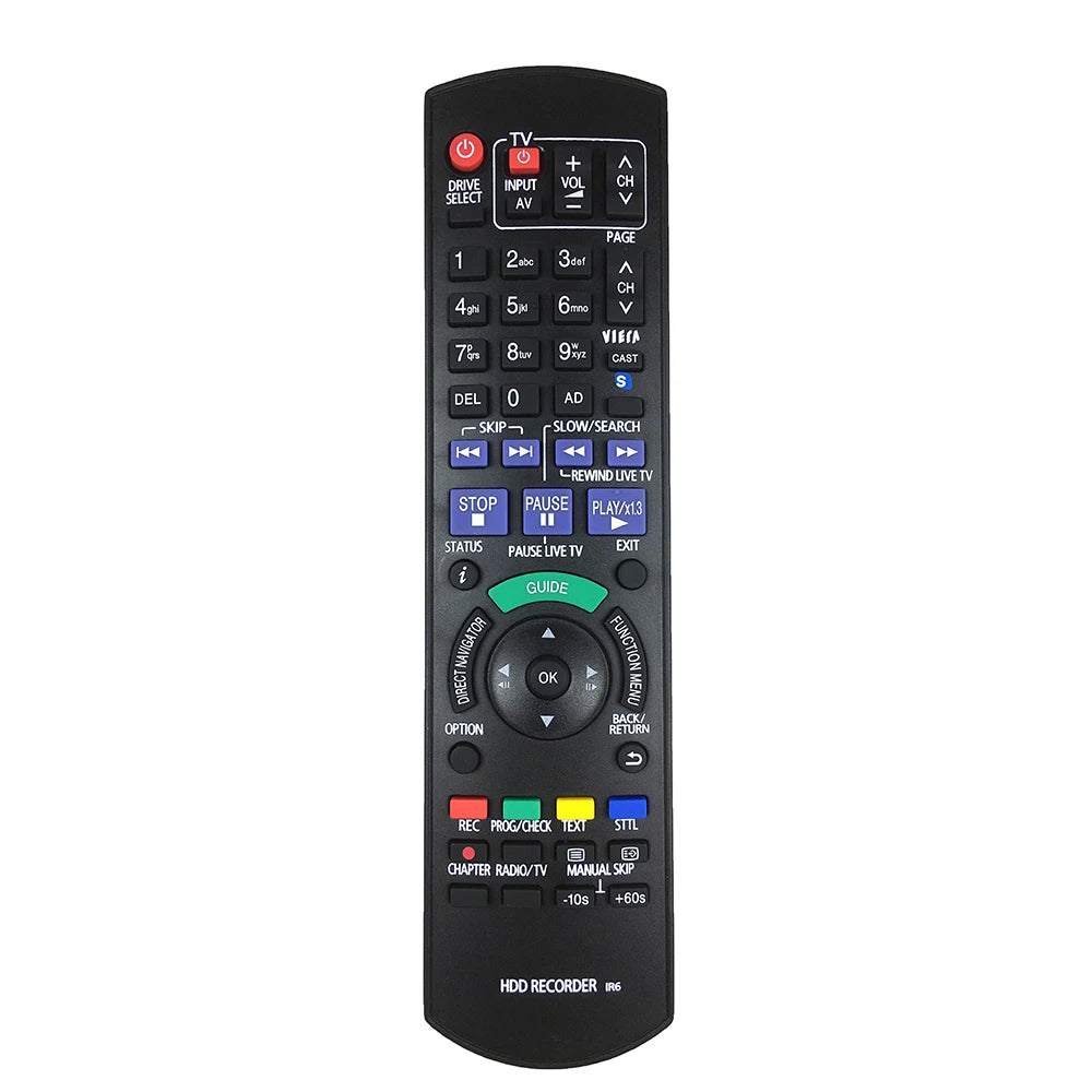 Panasonic N2QAYB000618 Replacement Remote Control for HDD DVD Recorder Systems