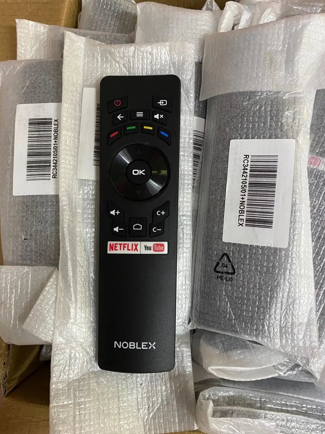 Noblex RC3442105/01 Replacement Remote Control for Smart LED Televisions