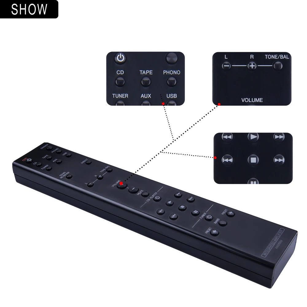 AXD7559 Remote Control for Pioneer A-A9MK2-K and SX-A6MK2-K Integrated Amplifiers
