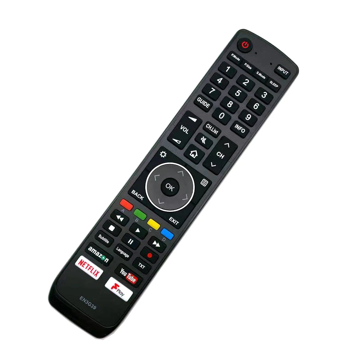 Hisense EN3G39 Replacement Remote Control for H49N5500 H43A6200UK H50N5300 H55A6200 H65A6200 TVs