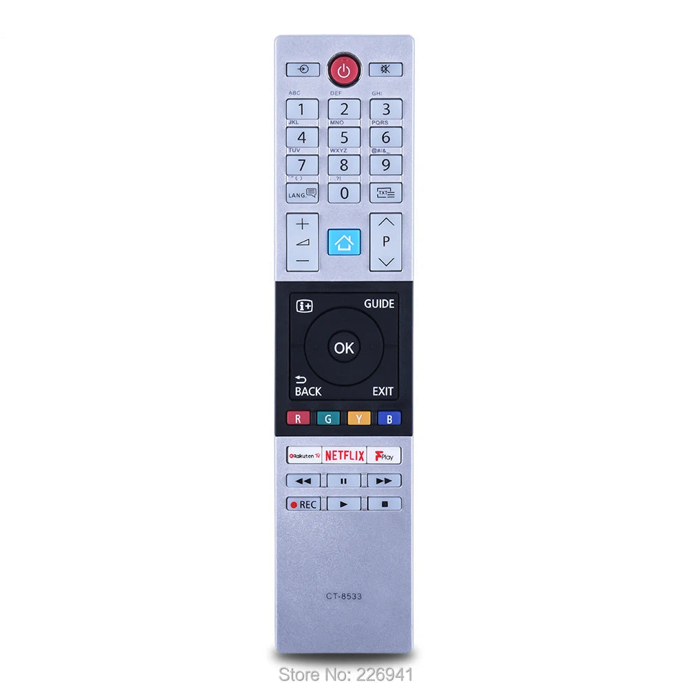 Replacement Remote Control CT-8533 for Toshiba LED HDTVs CT-8543 CT-8528 75U68 65U68 55U78 and Compatible Models