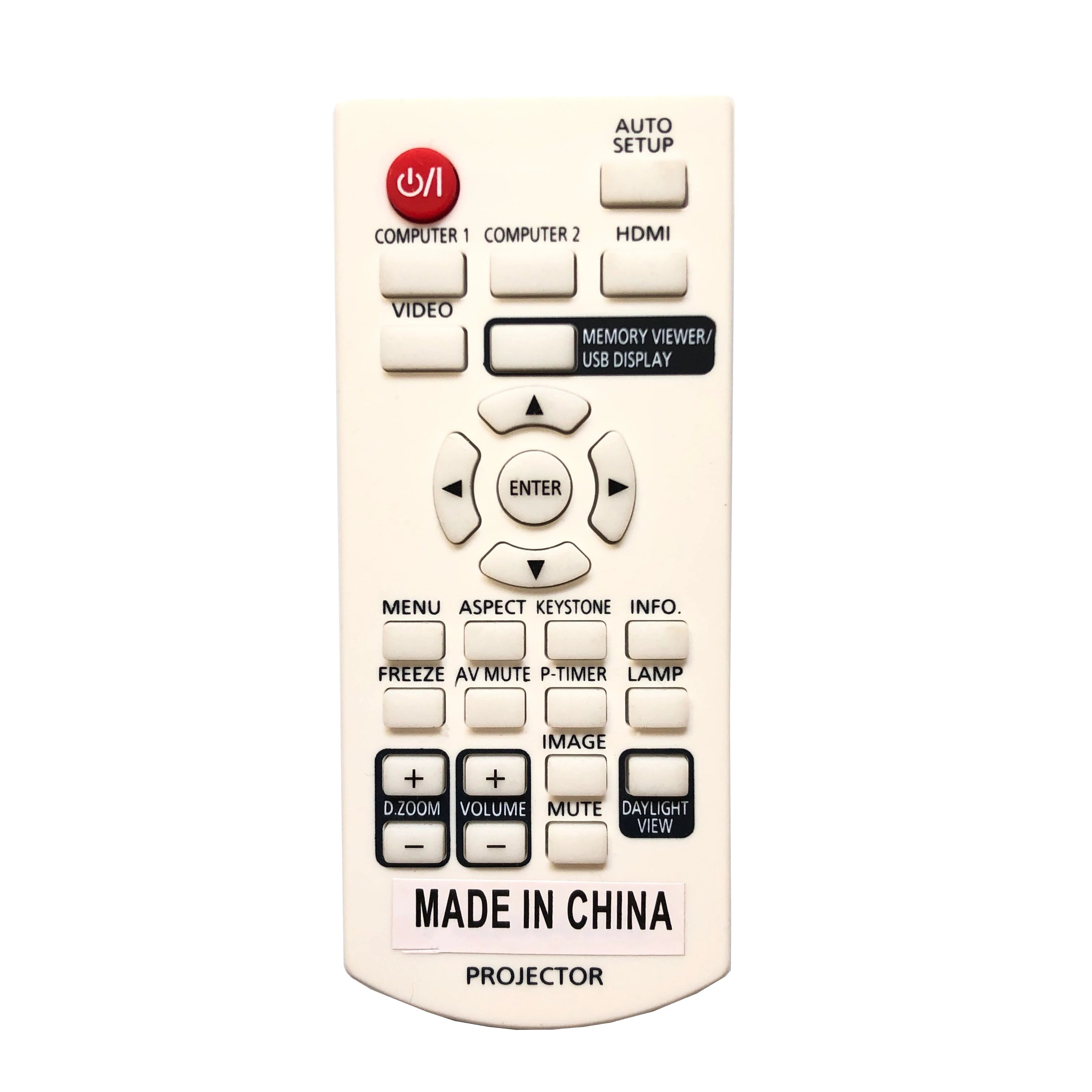 Replacement Remote Control for Projector Models Compatible with PT-LB, PT-LW, PT-TW and PT-TX Series