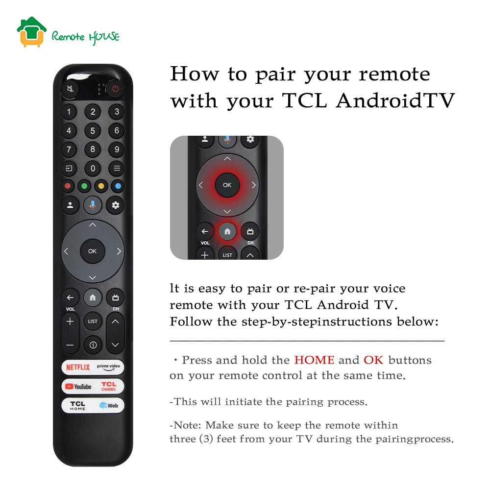 Voice Remote Control Replacement RC833 Compatible with 4K QLED Smart TV LED LCD and OLED Models