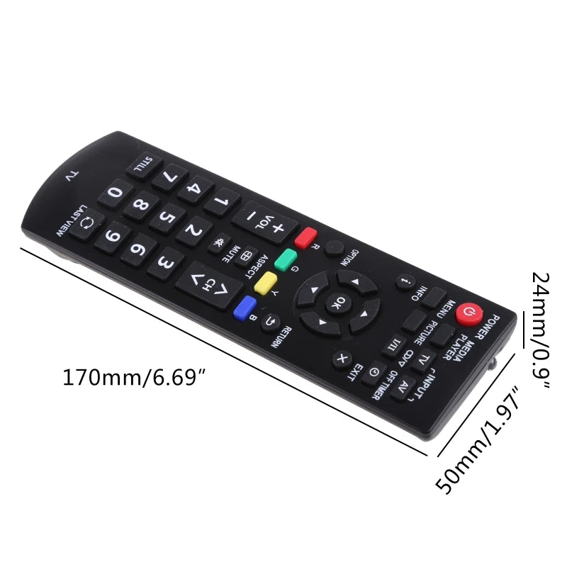 Replacement Remote Control for Panasonic Plasma TVs N2QAYB000816 N2QAYB000817 N2QAYB000976