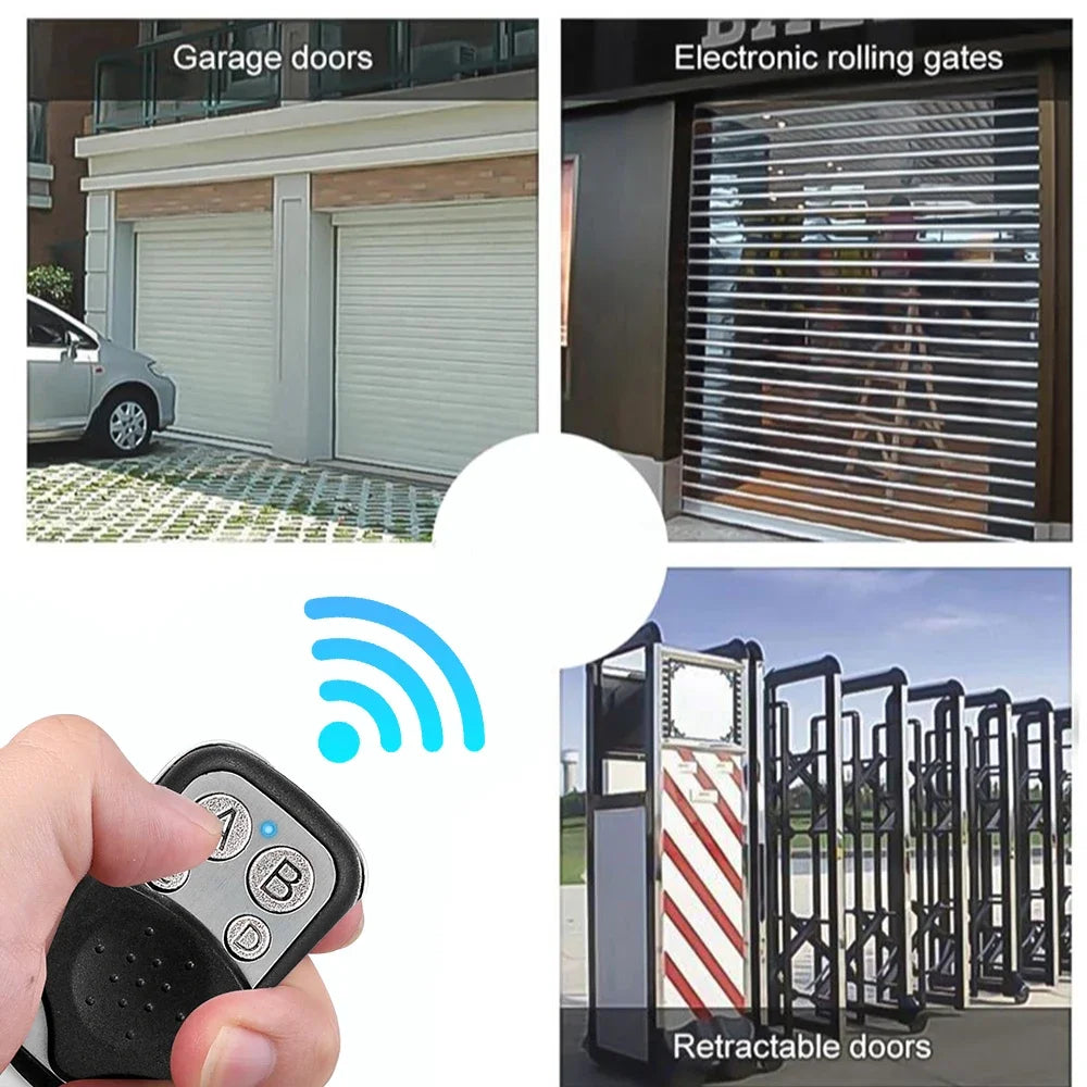 433MHz 4-Button Remote Control Duplicator for Garage Gate Door Opener – Fixed Code Clone