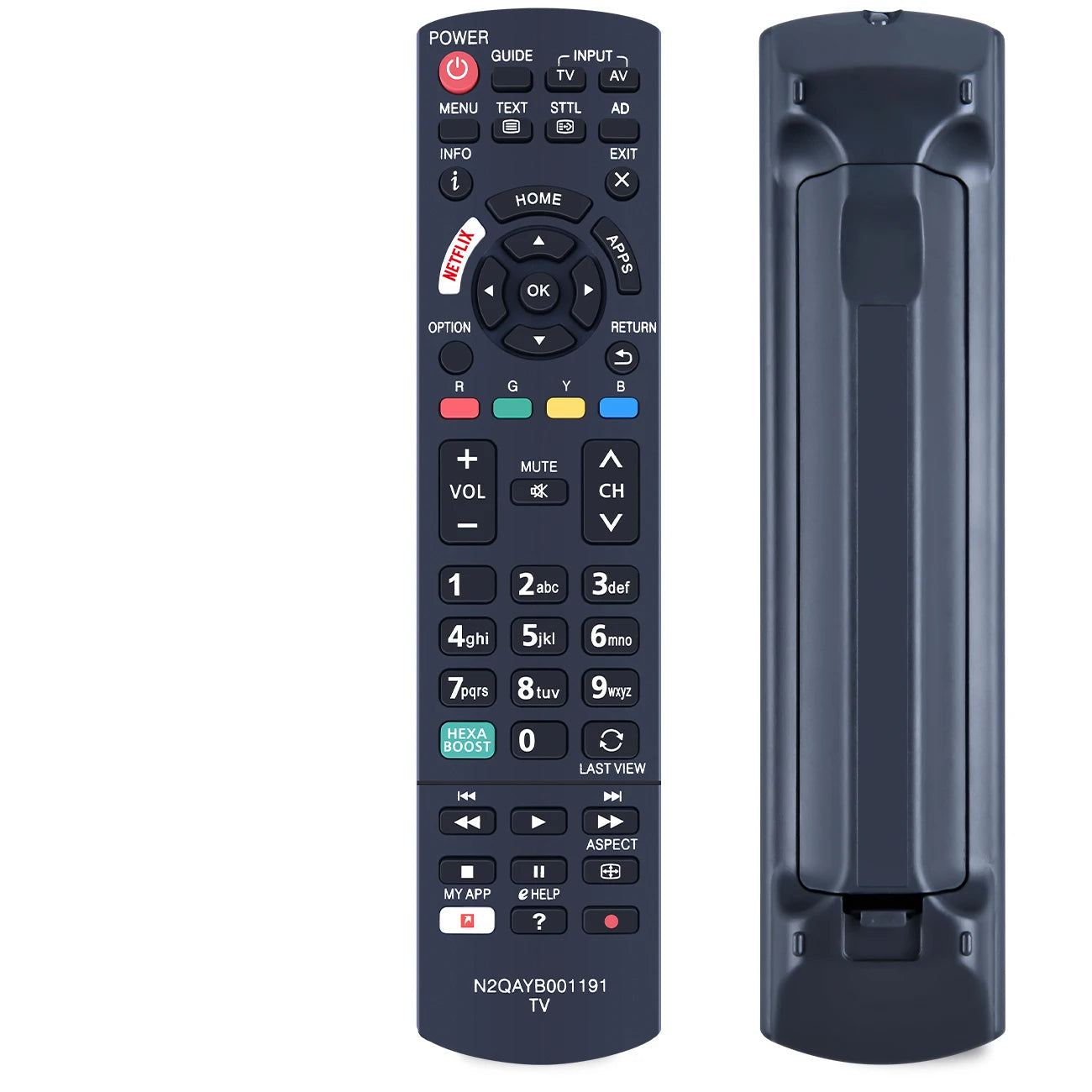 OMETTER N2QAYB001191 TV Remote Control for Panasonic TC-58EX750C TC-65EX750C TH-32FS500A TH-40FS500A