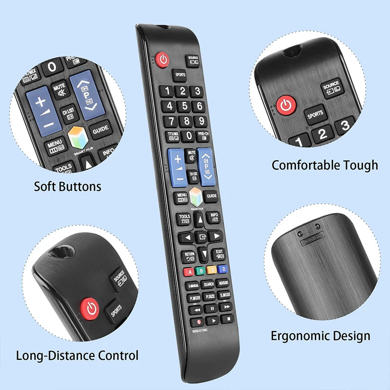 BN59-01198C Replacement Remote for UA32J5500 UA40J6200 UA55J6200 UA55J6300 UA55JU6400 Samsung Smart TV