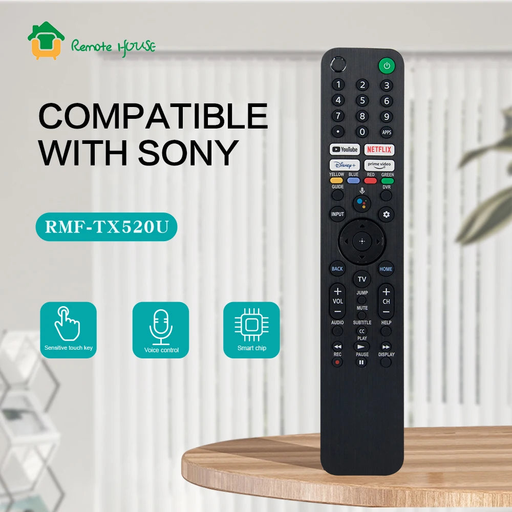 Voice Remote Control Replacement RMF-TX520U Compatible with Smart TV and XR Series Television Models