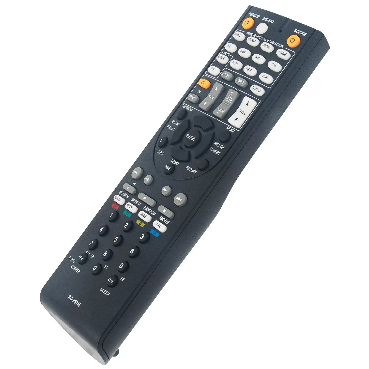 RC-837M Replacement Remote Control for TX-NR818 TX-NR616 AV Receiver Home Theatre System