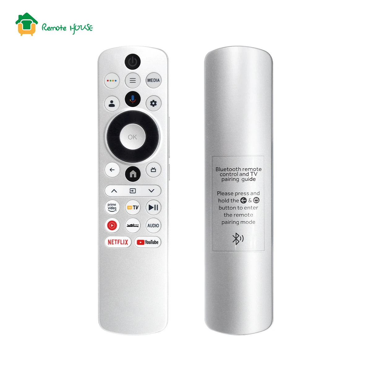 Voice Remote Control Replacement RM-L1797 Compatible with 4K Smart TV Models Featuring Voice Search