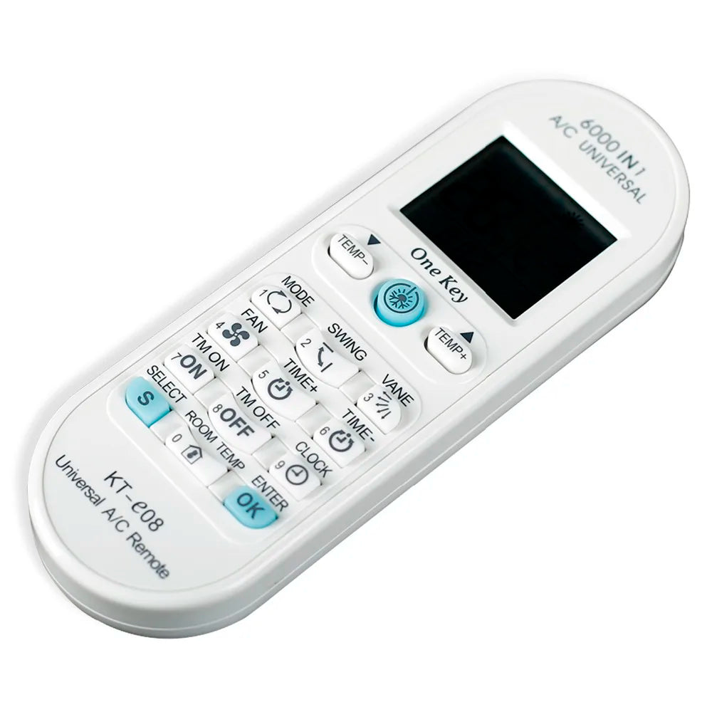 KT-e08 6000-in-1 Universal Air Conditioner Remote Control for Toshiba Panasonic Sanyo Fujitsu A/C