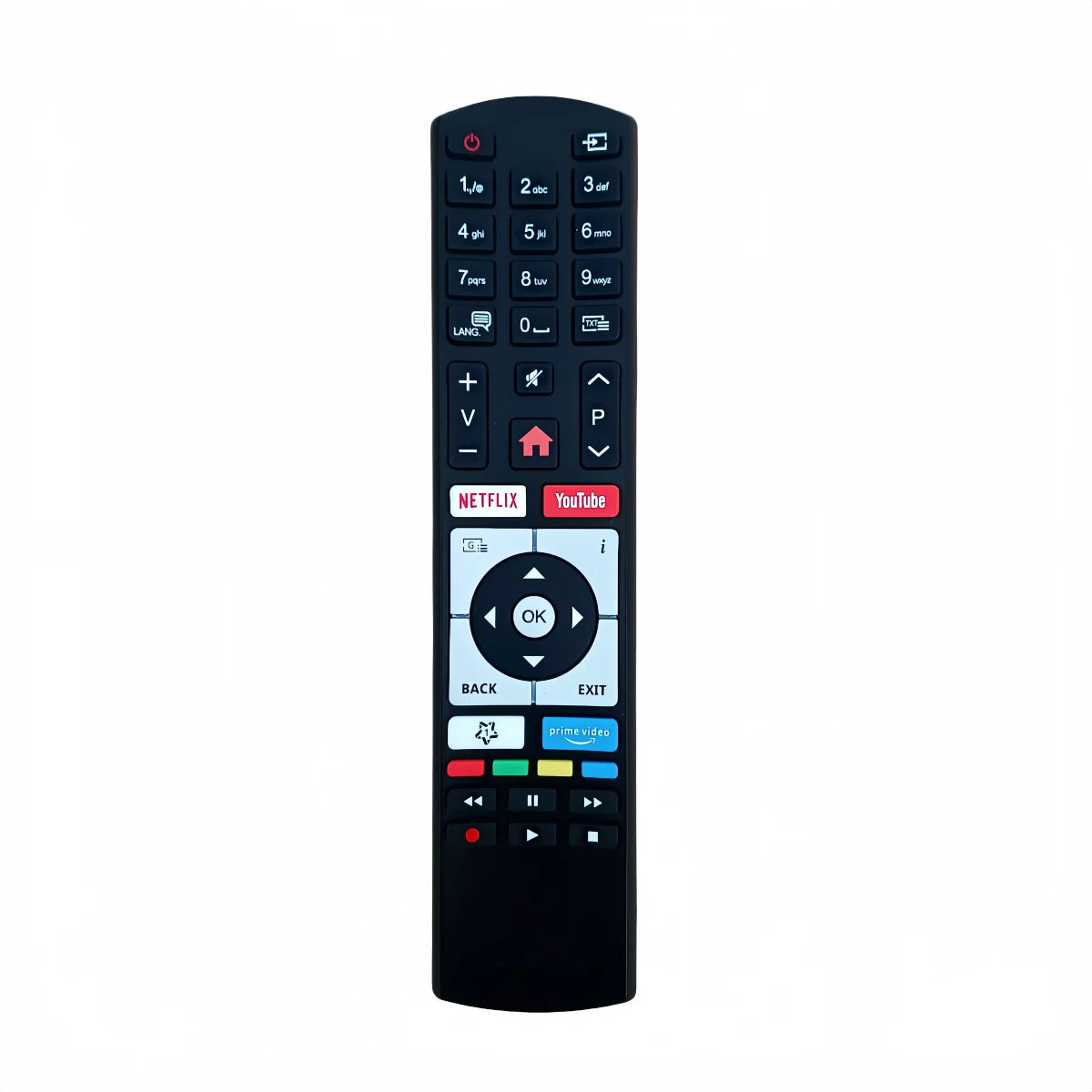 Replacement Remote Control for Smart LCD LED Television Models Compatible with QILIVE SILVERCREST and SALORA TVs