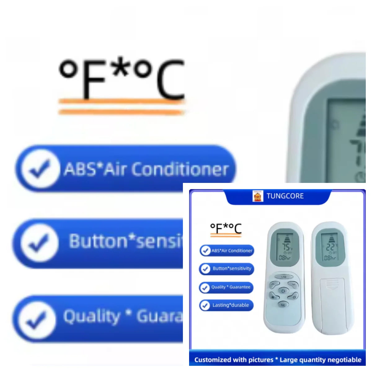 Replacement Air Conditioner Remote Control Compatible with Haier Portable Air Conditioner Systems