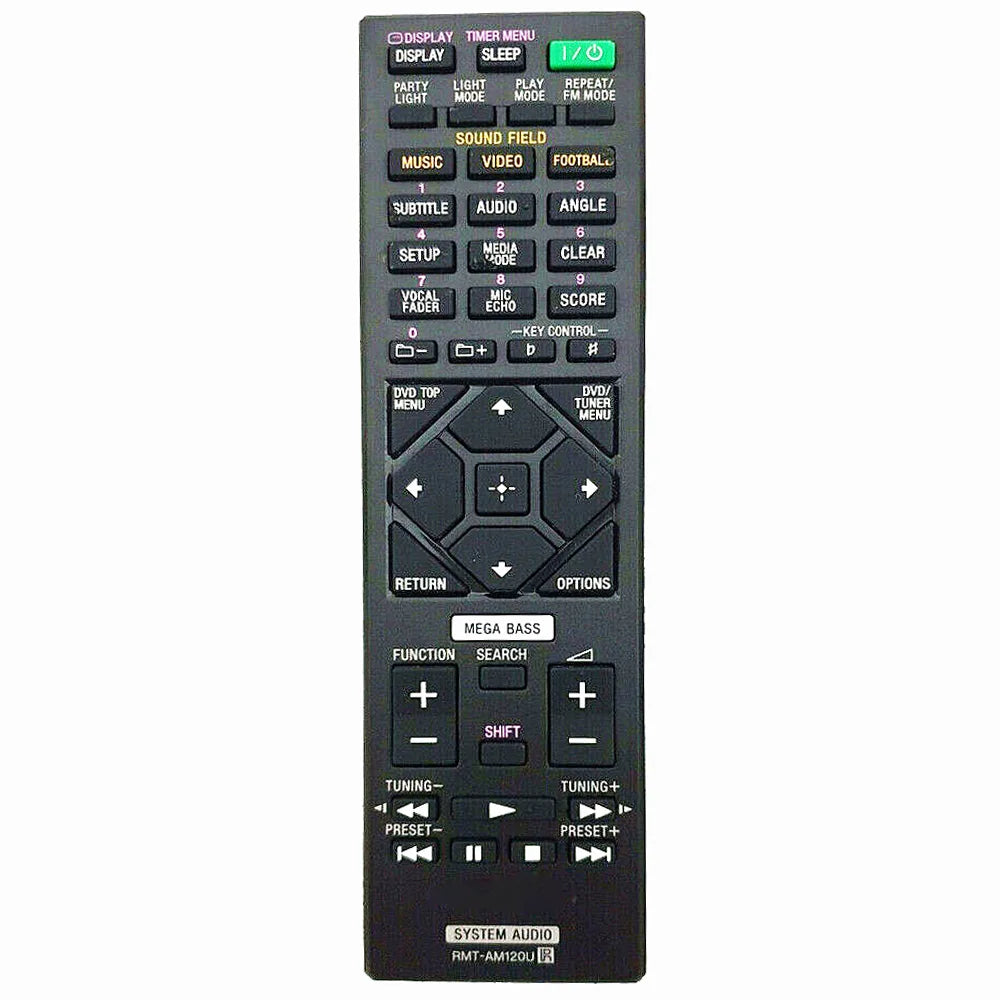 RMT-AM120U Replacement Remote Control for HCD-GT3D HCD-SHAKEX1 HCD-SHAKEX3 HCD-SHAKEX7 MHC-GT3D