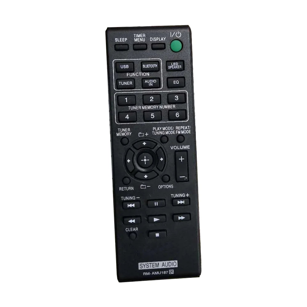 RM-AMU187 Replacement Remote Control for GTK-N1BT Personal Home Audio Speaker System
