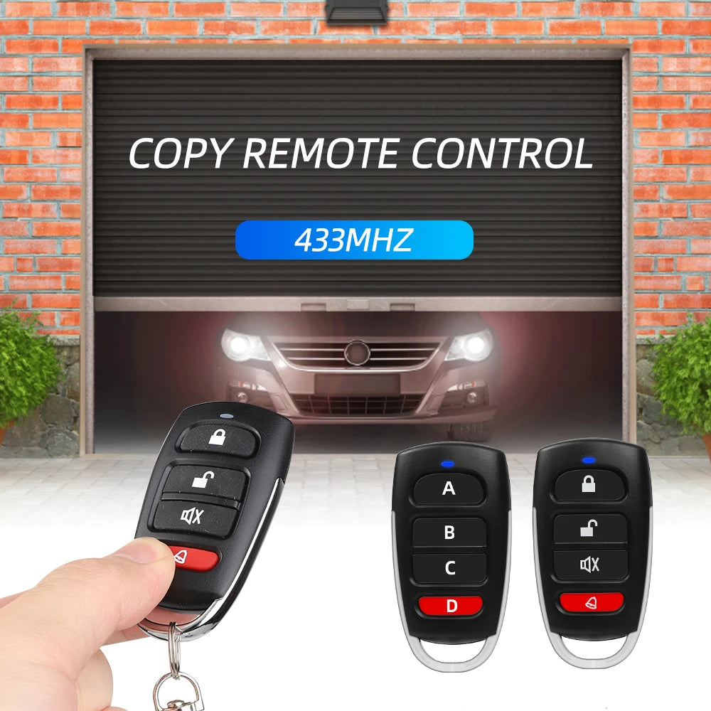 433MHz Wireless Remote Control Duplicator – 10/5PCS Key Fob Cloners for Garage Doors & Gates
