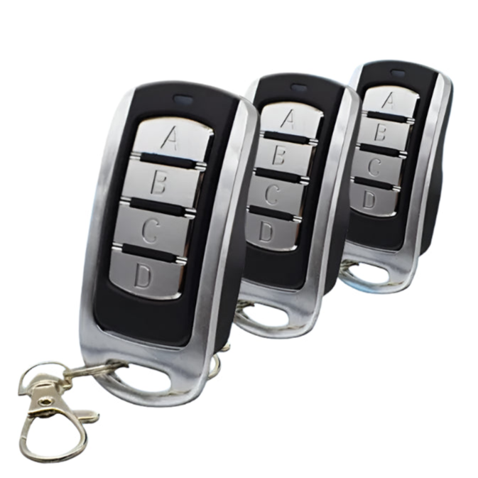 3PCS 433MHz Wireless Remote Control Key Fob – Garage Door & Shutter Gate Duplicator Set