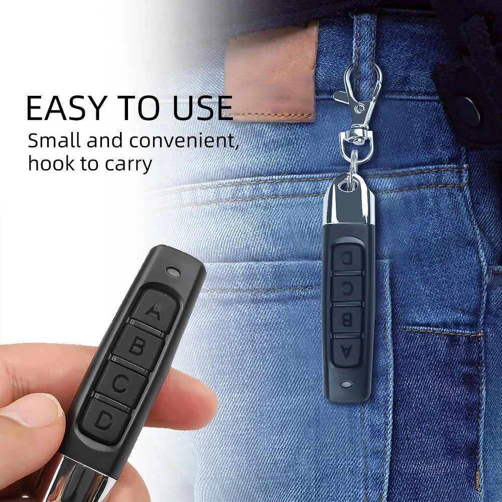433MHz RF Remote Control Duplicator – 4-Key Wireless Copy for Garage & Gate Safety Systems