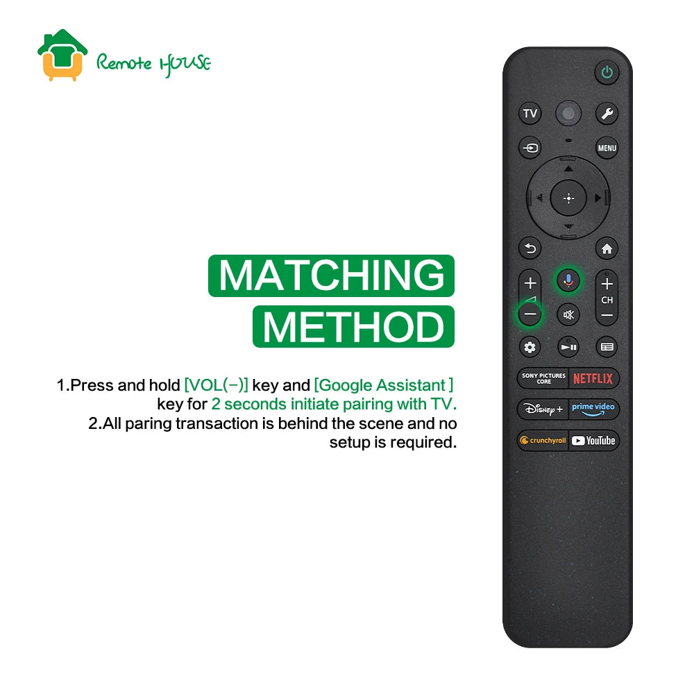 Voice Remote Control Replacement RMF-TX920U for 2023 to 2025 Smart TVs with Backlit Keys and USB Charging