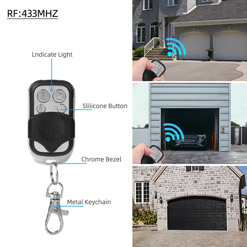 kebidumei 433MHz 4CH garage door remote control duplicator with 27A battery