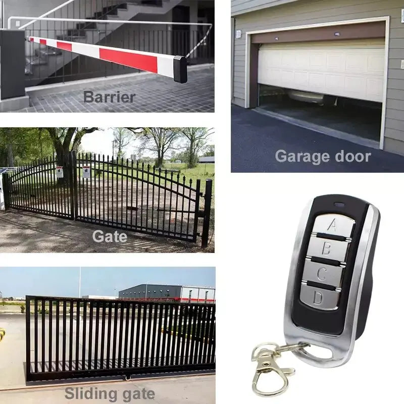 3PCS 433MHz Wireless Remote Control Key Fob – Garage Door & Shutter Gate Duplicator Set