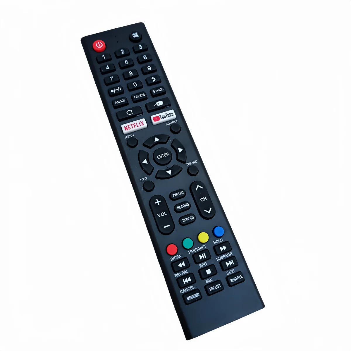 Replacement Remote Control for Smart Television Models Compatible with Muller Nadco Peerless Dansat and GTEN TVs