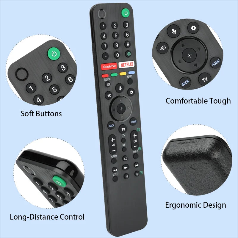 RMF-TX500P Voice Remote Control for KD-55A8H KD-65A8H KD-55X9000H KD-65X9500H Sony Smart TV