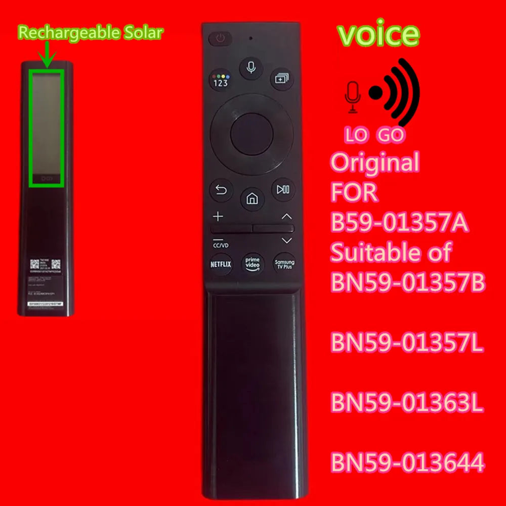 BN59-01357A Solar Cell Voice Remote Control for Samsung 2021 Smart TV QN65QN90A QN65QN800A QN43Q60